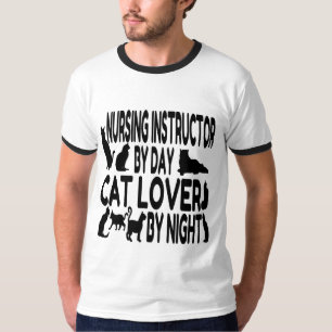 T-shirt Instructeur en soins infirmiers Amoureux des chats