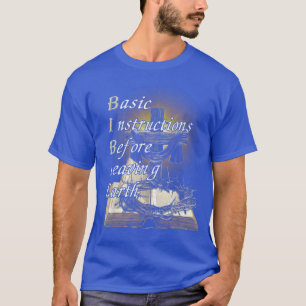 T-shirt Instructions de base avant de quitter la Terre
