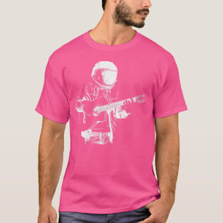 T-shirt Instrument astronaute guitariste pour femmes - Aco
