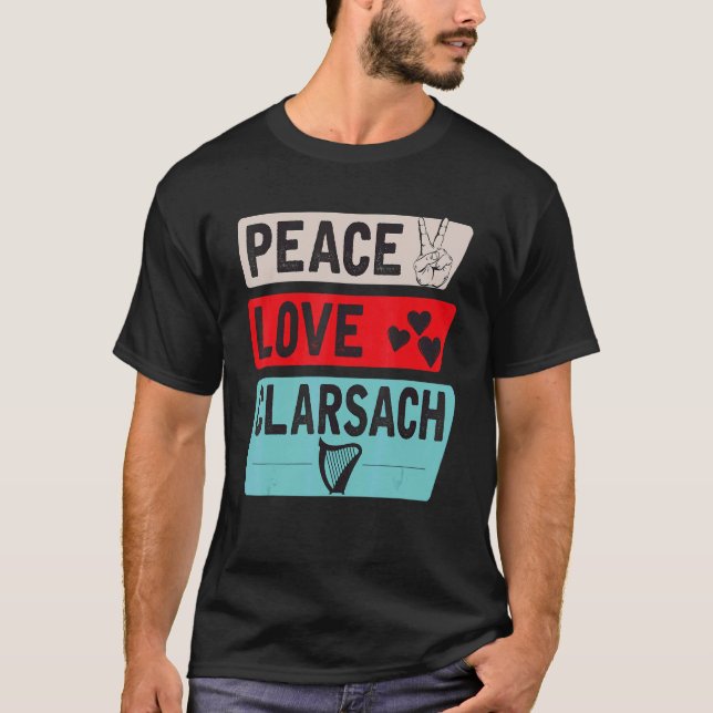 T-shirt Instrument de musique Clarsach Gaelic écossais Clà (Devant)