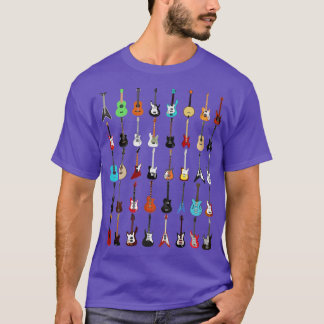 T-shirt Instrument de musique de guitare (Rock N Roll Tee)