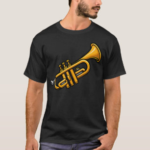 T-shirt Instrument de musique trompette de dessin animé Ja