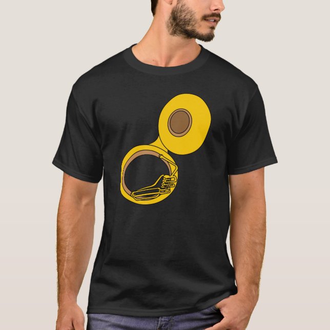 T-shirt Instrument de musique Tuba (Devant)