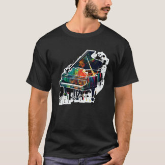 T-shirt Instrument de piano pour piano musicien Clavier Pl