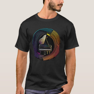 T-shirt Instrument de piano pour piano musicien Clavier Pl