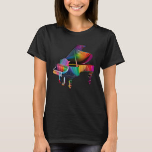 T-shirt Instrument de piano pour piano musicien Clavier Pl