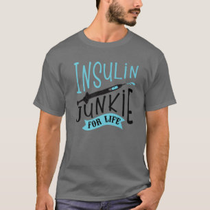 T-shirt Insuline cool Junkie Funny Diabète Sensibilisation
