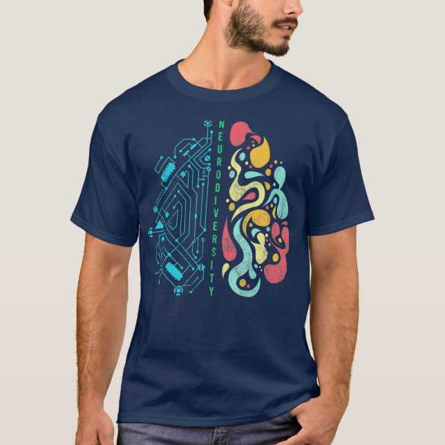T-shirt Intégrer la Neurodiversité Sensibilisation sur l'a (Devant)