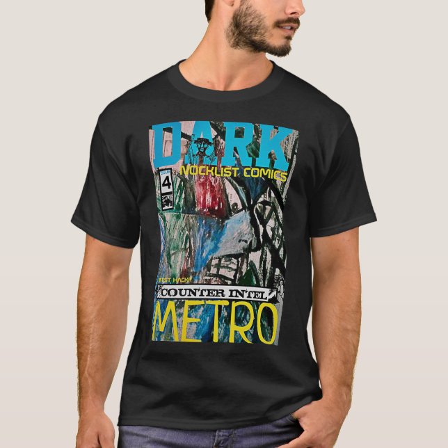 T-SHIRT INTEL DE COMPTEUR MÉTRO SOMBRE (Devant)