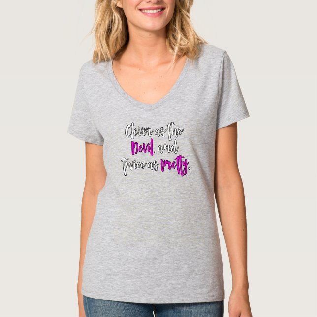 T-shirt Intelligent comme la Chemise du Diable (Devant)