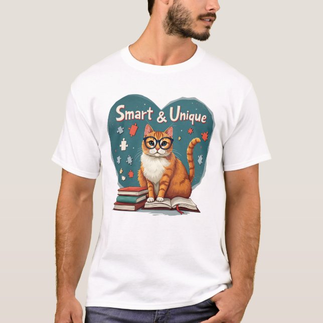 T-shirt Intelligent et unique (Devant)