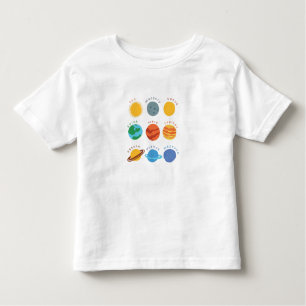 T-shirt intelligent "système solaire "