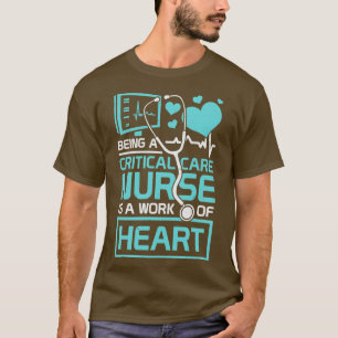 T-shirt Intensive critique e infirmière cadeau
