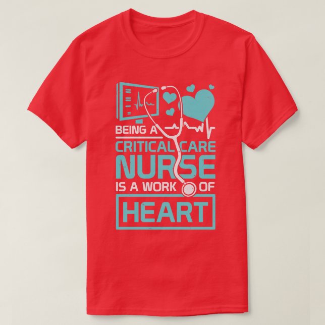 T-shirt Intensive soins intensifs soins intensifs infirmiè (Design devant)