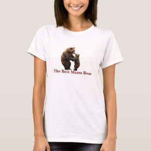 T-shirt Interaction réaliste de l'ours et de l'ourson de m