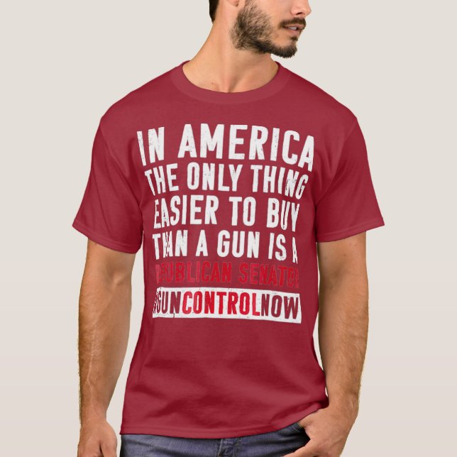 T-shirt Interdiction de la marche à l'école anti-armes Arm (Devant)