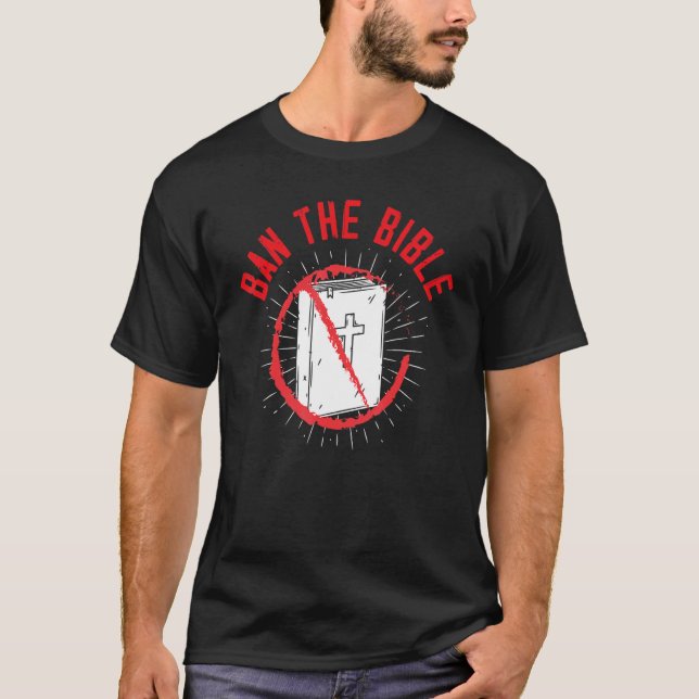 T-shirt Interdire La Bible Anti Religion Le Blackcraft Agn (Devant)