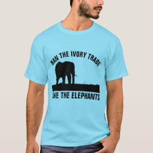 T-SHIRT INTERDIRE LE COMMERCE D'IVOIRE, ENREGISTRER LES T-