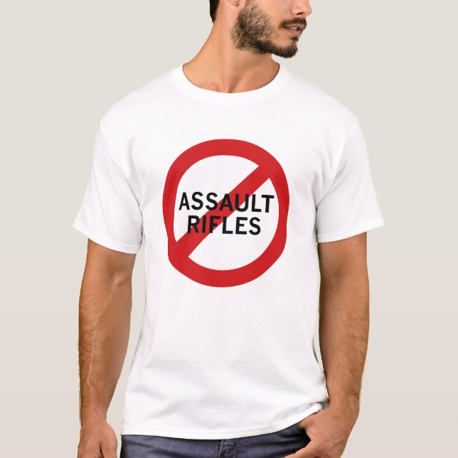 T-shirt Interdire les fusils d'assaut (Devant)