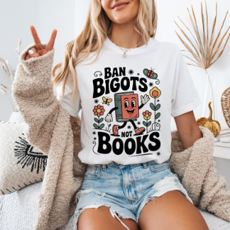 T-shirt Interdire les sectaires pas les livres Amoureux de