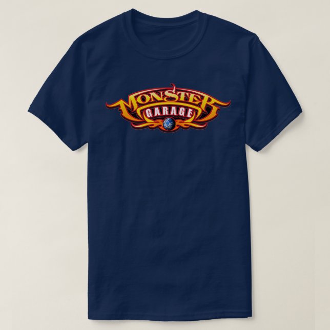 T-shirt Intéressant Monster Garage Design (Design devant)