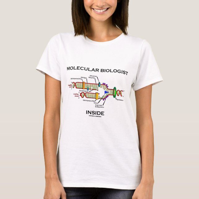 T-shirt Intérieur de biologiste moléculaire (reproduction (Devant)