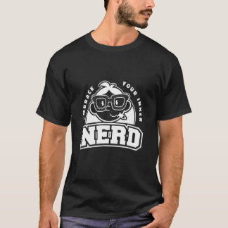 T-shirt Intérieur Nerd Ordinateur intelligent Nerd