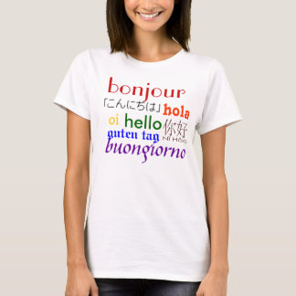 T-shirt International bonjour