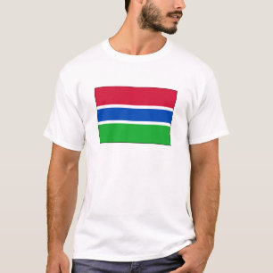T-shirt International de DRAPEAU de la Gambie