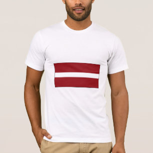 T-shirt International de DRAPEAU de la Lettonie