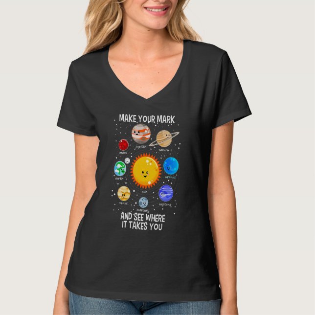 T-shirt International Dot Day 2022 Make Your Mark Solar Sy (Devant)