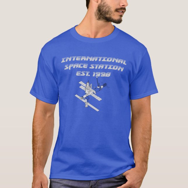 T-shirt INTERNATIONAL SPACE STATION ISS EST 1998 Edit View (Devant)