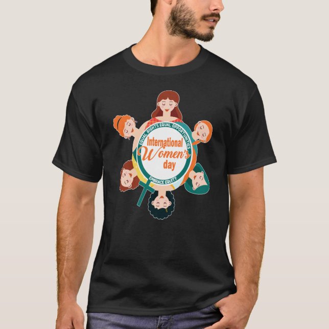 T-shirt International Women's Day Embrace Equity (Devant)