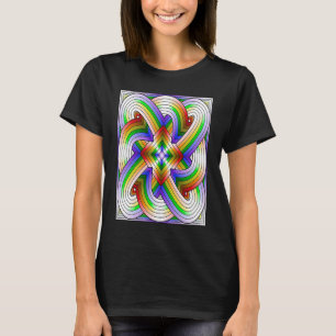 T-shirt Interne de route en couleur fracturée fractale