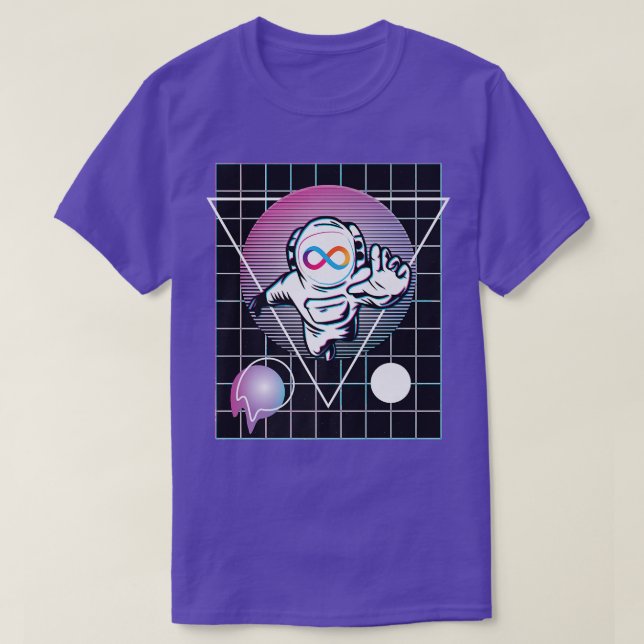 T-shirt Internet Computer Astronaut  (Design devant)