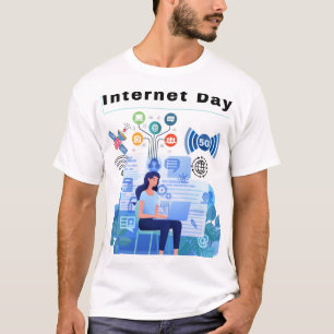 T-shirt Internet de jour