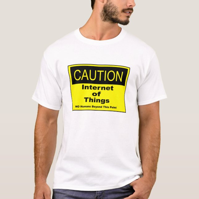 T-shirt Internet des objets IoT Avertissement Signal d'ave (Devant)