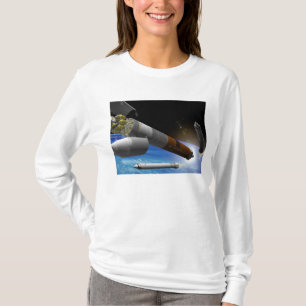 T-shirt Interprétation d'artiste d'une fusée grosse