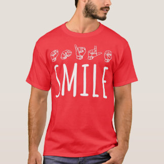 T-shirt Interprète de l'orthographe ASL Smile ASL 4