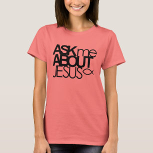 T-shirt Interrogez-moi au sujet de la chemise de sonnerie