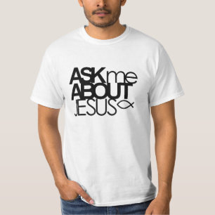 T-shirt Interrogez-moi au sujet de la chemise de valeur de