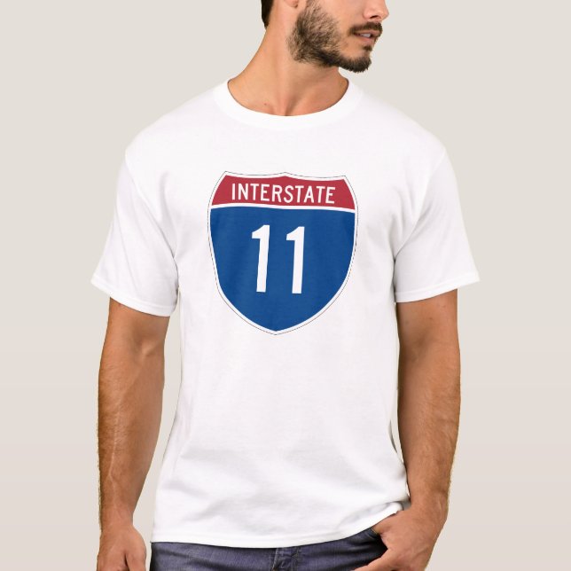 T-shirt Interstate 11 (Devant)