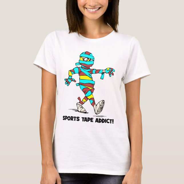 T-shirt intoxiqué de bande de sports (Devant)
