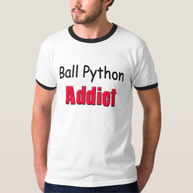 T-shirt Intoxiqué de python de boule (Devant)