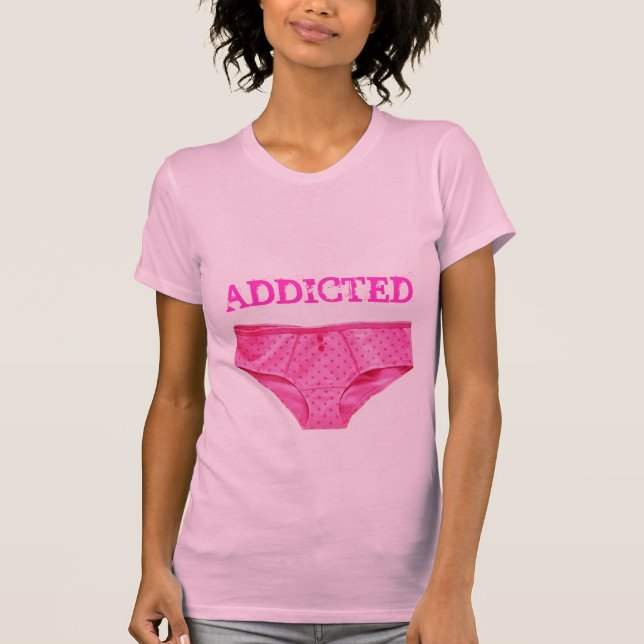T-shirt INTOXIQUÉ ROSE de CULOTTE (dames Twofer pur) (Devant)