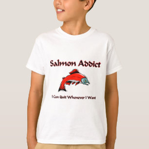 T-shirt Intoxiqué saumoné