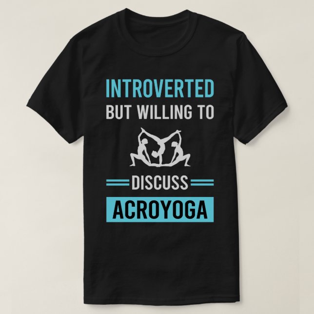 T-shirt Introduction Acroyoga Acro Yoga (Design devant)