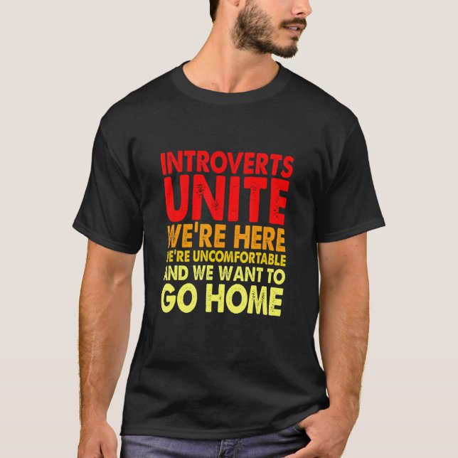 T-shirt Introduction Unite Nous sommes ici Nous sommes mal (Devant)