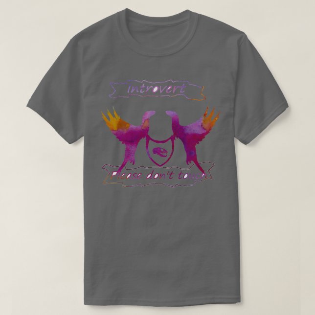 T-shirt Introduire S'il vous plaît ne touchez pas (Design devant)