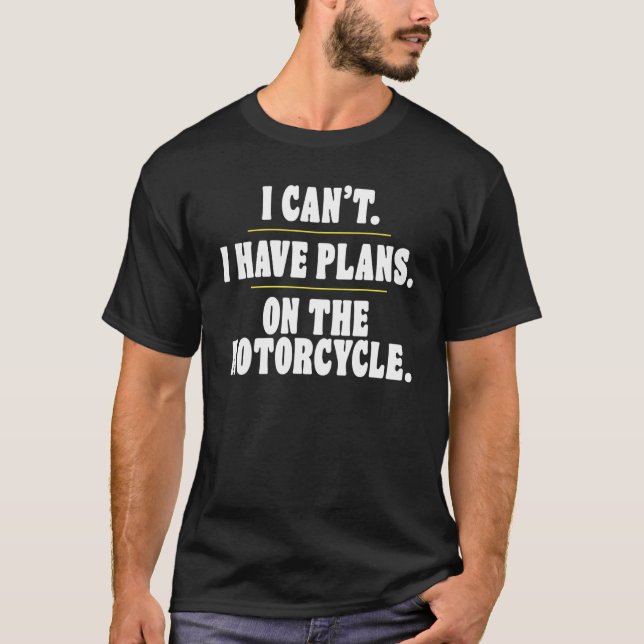 T-shirt Introvert Désolé Je ne peux pas avoir de plans sur (Devant)
